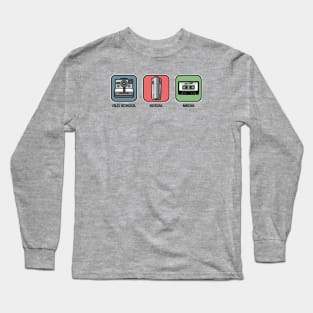 Old School Social Media Long Sleeve T-Shirt